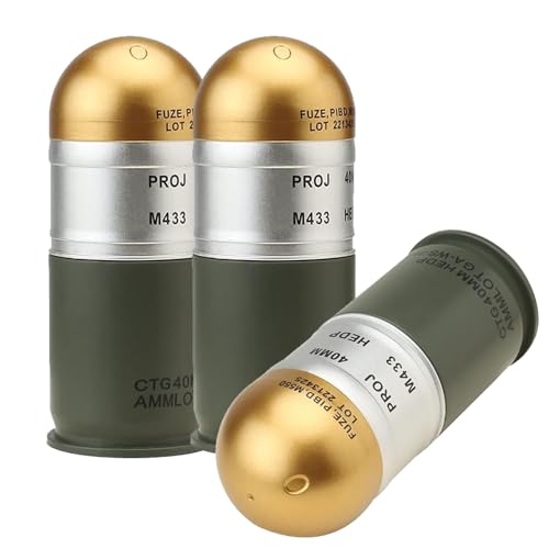 40-mm-Film-Requisiten-Granatenmodellbox, Aufbewahrungsbehälter für Outdoor-Schlüssel, Dekor im Militärstil für Sammler und Airsoft-Enthusiasten von ZFFOZZ