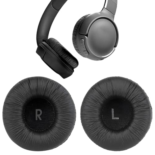 1 x Ohrpolster für JBL Tune T500BT T450BT 510BT E40BT, Ersatz-Ohrpolster für JBL 70 mm, Schutz für Kopfhörer mit Memory-Schaum für JBL Kopfhörer (schwarz) von ZFRITP