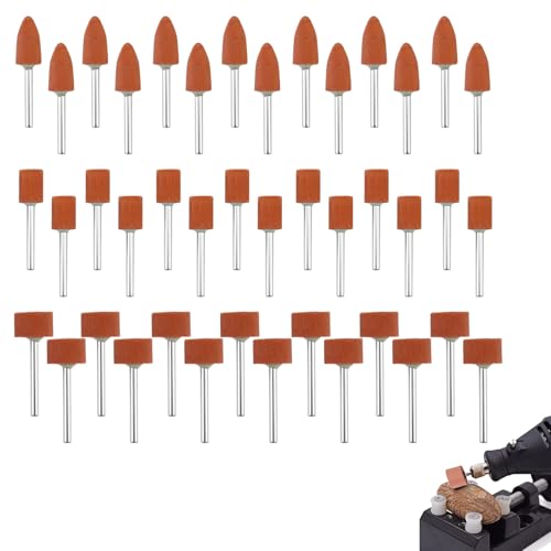 42 Stück Korund Schleifspitze Set, Schleifaufsatz Für Akkuschrauber, Schleifaufsatz Akkuschrauber, Schleifscheibenkopf, 1/8 Zoll Schaftgröße, Zur Verwendung Auf Edelsteinen, Glas, Metall Und Holz 42 Stück Korund Schleifspitze Set, Schleifaufsatz Für Akkuschrauber, Schleifaufsatz Akkuschrauber, Schleifscheibenkopf, 1/8 Zoll Schaftgröße, Zur Verwendung Auf Edelsteinen, Glas, Metall Und Holz von ZFRITP