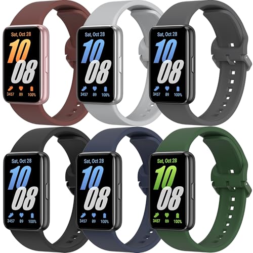 ZGCE 6 Stück Silikon Armbands Kompatibel mit Samsung Galaxy Fit 3 Armband Herren Damen, Wasserdichtes Uhrenarmband Sport Ersatzarmband für Samsung Galaxy Fit 3 SM-R390 ZGCE 6 Stück Silikon Armbands Kompatibel mit Samsung Galaxy Fit 3 Armband Herren Damen, Wasserdichtes Uhrenarmband Sport Ersatzarmband für Samsung Galaxy Fit 3 SM-R390 von ZGCE