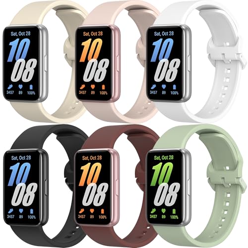 ZGCE 6 Stück Silikon Armbands Kompatibel mit Samsung Galaxy Fit 3 Armband Herren Damen, Wasserdichtes Uhrenarmband Sport Ersatzarmband für Samsung Galaxy Fit 3 SM-R390 ZGCE 6 Stück Silikon Armbands Kompatibel mit Samsung Galaxy Fit 3 Armband Herren Damen, Wasserdichtes Uhrenarmband Sport Ersatzarmband für Samsung Galaxy Fit 3 SM-R390 von ZGCE