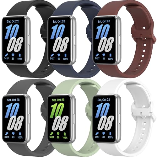 ZGCE 6 Stück Silikon Armbands Kompatibel mit Samsung Galaxy Fit 3 Armband Herren Damen, Wasserdichtes Uhrenarmband Sport Ersatzarmband für Samsung Galaxy Fit 3 SM-R390 ZGCE 6 Stück Silikon Armbands Kompatibel mit Samsung Galaxy Fit 3 Armband Herren Damen, Wasserdichtes Uhrenarmband Sport Ersatzarmband für Samsung Galaxy Fit 3 SM-R390 von ZGCE