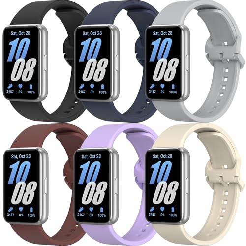 ZGCE 6 Stück Silikon Armbands Kompatibel mit Samsung Galaxy Fit 3 Armband Herren Damen, Wasserdichtes Uhrenarmband Sport Ersatzarmband für Samsung Galaxy Fit 3 SM-R390 ZGCE 6 Stück Silikon Armbands Kompatibel mit Samsung Galaxy Fit 3 Armband Herren Damen, Wasserdichtes Uhrenarmband Sport Ersatzarmband für Samsung Galaxy Fit 3 SM-R390 von ZGCE