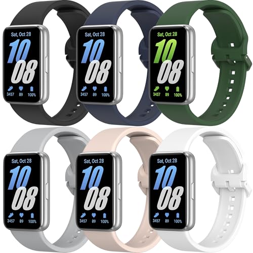 ZGCE 6 Stück Silikon Armbands Kompatibel mit Samsung Galaxy Fit 3 Armband Herren Damen, Wasserdichtes Uhrenarmband Sport Ersatzarmband für Samsung Galaxy Fit 3 SM-R390 ZGCE 6 Stück Silikon Armbands Kompatibel mit Samsung Galaxy Fit 3 Armband Herren Damen, Wasserdichtes Uhrenarmband Sport Ersatzarmband für Samsung Galaxy Fit 3 SM-R390 von ZGCE