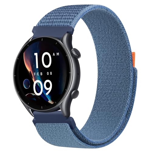 ZGCE Armband für Amazfit GTR 3 Armband/GTR 4/GTR 3 Pro/GTR 2/GTR 2e/Amazfit Bip 5 Damen Herren, 22mm Nylon Armbänder Verstellbares Sport Ersatz Uhrenarmband mit Klettverschluss für Amazfit Stratos 2/3 ZGCE Armband für Amazfit GTR 3 Armband/GTR 4/GTR 3 Pro/GTR 2/GTR 2e/Amazfit Bip 5 Damen Herren, 22mm Nylon Armbänder Verstellbares Sport Ersatz Uhrenarmband mit Klettverschluss für Amazfit Stratos 2/3 von ZGCE