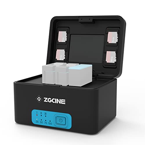 EACHSHOT Build in 10400mAh Battery Charger Bank Fast Charging Case for GoPro Hero 10/9/8/7/6/5 Battery, Support USB-C PD Input, with USB-C PD Output and USB-A Output, for ZGCINE G10 EACHSHOT Build in 10400mAh Battery Charger Bank Fast Charging Case for GoPro Hero 10/9/8/7/6/5 Battery, Support USB-C PD Input, with USB-C PD Output and USB-A Output, for ZGCINE G10 von ZGCINE