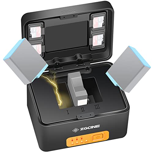 ZGCINE PS-G10 Wireless Akkuladegerät für GoPro Hero 12/11/10/9/8/7/6/5 Schwarz Akku, Schnellladekoffer ZGCINE PS-G10 Wireless Akkuladegerät für GoPro Hero 12/11/10/9/8/7/6/5 Schwarz Akku, Schnellladekoffer von ZGCINE
