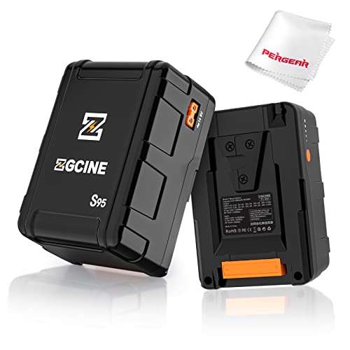 ZGCINE ZG-S95 V-Mount V-Lock-Akku 6400 mAh (95 Wh/14,8 V) mit D-TAP, USB-C, BP-Eingang und -Ausgang, Mini-Powerbank für Kameras, Camcorder, LED-Leuchten, Monitore und Smartphones von ZGCINE