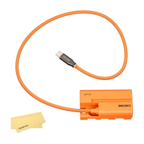 Zgcine Usb-C Pd Auf Npf (Npf-550) Dummy-Batteriekabel, 60Cm/1.97Ft, Ausgang 9-12V/ 2A, Geflochtenes Kabel von ZGCINE