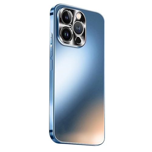 ZGFOZJGC Ultradünne Hülle für iPhone 16 Pro Max/16 Pro/16, galvanisiertes, mattiertes Gehäuse, Metallkameraschutz, Anti-Fingerabdruck-Abdeckung, Blau, 16 Pro Max ZGFOZJGC Ultradünne Hülle für iPhone 16 Pro Max/16 Pro/16, galvanisiertes, mattiertes Gehäuse, Metallkameraschutz, Anti-Fingerabdruck-Abdeckung, Blau, 16 Pro Max von ZGFOZJGC