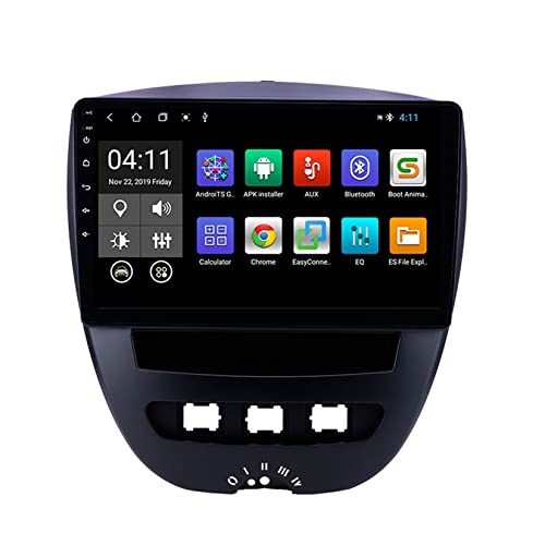 Autoradio für To-yota Aygo 2005-2014 Peu-geot 107 Multimedia-Player Touchscreen Autoradio Doppel-DIN mit GPS USB Backup Kamera Bluetooth von ZGYBDH