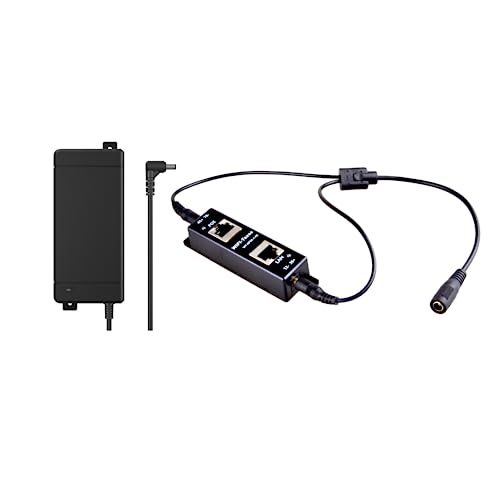 GPOE-1AB-48V60W Gigabit PoE Injector Single Port for IEEE 802.3af Passive 48V PoE Device, with 48V 60W Power Supply Max Output 60W & 10/100/1000 Mbps Data, Wall Mount/Desktop, Operate in Mode A & B von ZHANGQING