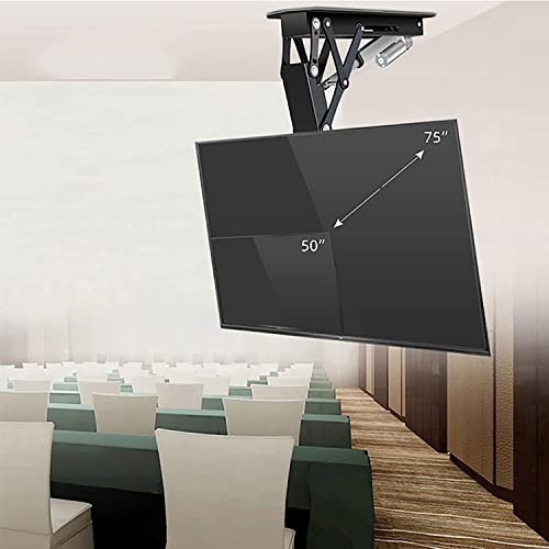 Universal-TV-Ständer, multifunktional, TV-Wandhalterung, TV-Deckenhalterung, neigbar, motorisierte TV-Halterung mit intelligenter Memory-Funktion, 75° herunterklappbar, passend für 32-70 Zoll (81,3 Universal-TV-Ständer, multifunktional, TV-Wandhalterung, TV-Deckenhalterung, neigbar, motorisierte TV-Halterung mit intelligenter Memory-Funktion, 75° herunterklappbar, passend für 32-70 Zoll (81,3 von ZHANQUAND