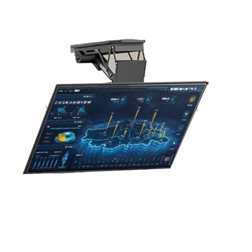 ZHANQUAND Motorisierte TV-Halterung für 127-228 cm (50-90 Zoll) große Fernseher, motorisierte TV-Halterung, verstellbare Decken-TV-Halterung, versteckter herunterklappbarer TV-Aufzug mit automatischem von ZHANQUAND