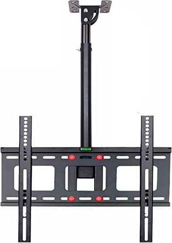 ZHANQUAND Universal-TV-Ständer, multifunktional, Deckenhalterung, TV-Halterung, herunterklappbar, hält bis zu 50 kg Bildschirme, neigbare drehbare Teleskophalterung, passend für 81,3 - 152,4 cm (32 von ZHANQUAND