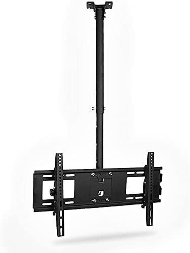 ZHANQUAND Universal TV Ständer Multifunktion TV Deckenhalterung, Höhenverstellbar Flache Neigung Decke TV Wandhalterung, Decke TV Halterung Passend für 42-70 Zoll Fernseher Plasma Panel Display TV von ZHANQUAND