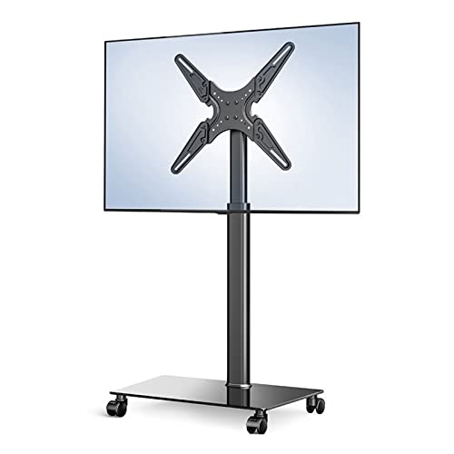 ZHANQUAND Universeller TV-Ständer, TV-Ständer, TV-Ständer, Heim-Boden-zu-Decke, 139,7 cm (55 Zoll), TV-Regal, Büro, großer Bildschirm, Universalhalterung, mobiler LCD-TV-Ständer mit Rädern, TV-Ständer von ZHANQUAND