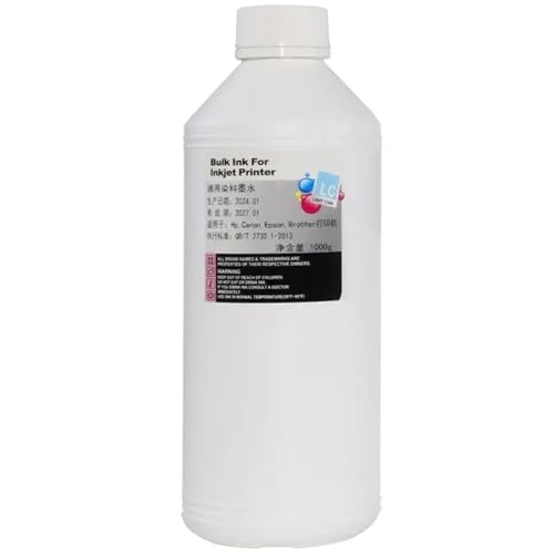 ZHAOXCAIN 1000 ml 1 kg Farb CMYK Refill Ink Kit Kompatibel mit kompatible Tintenstrahldrucker einschließlich(1PCS LC) von ZHAOXCAIN