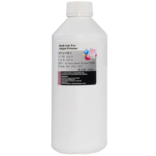 ZHAOXCAIN 1000 ml 1 kg Farb CMYK Refill Ink Kit Kompatibel mit kompatible Tintenstrahldrucker einschließlich(1PCS LM) von ZHAOXCAIN