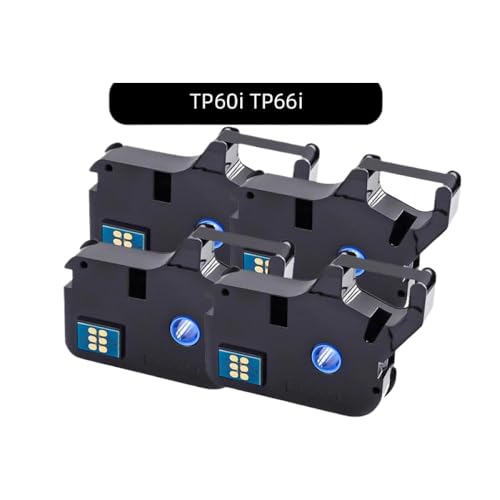 ZHAOXCAIN Kompatibles TP-R100B-R1002B Farbband Kompatibel mit TP70 TP76 TP80 TP86 TP60i TP66i Drucker(4pcs TP-R100B) von ZHAOXCAIN