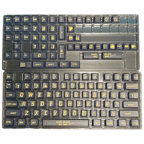 ZHAPEG 130PCS Dye Subbed Tastenkappen Schwarz Keycap Set Für Mechancial Tastatur Schalter Tastenkappen Ersatz von ZHAPEG