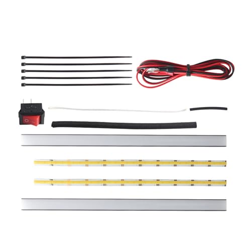 ZHAPEG 2-farbiges LED Lichtleisten Set Für 3D Drucker Obere Halterungen Lampenleisten Mit Aluminiumhalterungen Und Umschalter von ZHAPEG