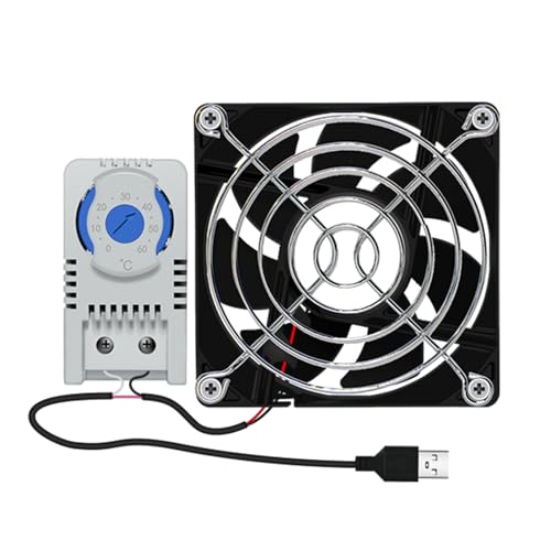 ZHAPEG 80-mm USB Lüfter Bürstenloser 5-V Lüfter Mit USB Kabel Einstellbar Für Receiver DVR Computer Heimkino Schrankkühlung von ZHAPEG