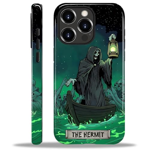 ZHEGAILIAN 2 in 1 Hybrid-Schutzhülle für iPhone 15 Pro | Stoßfestes Silikon + harte PC-Schutzhülle mit stylischem Musterdesign, langlebiger Fallschutz – Der Einsiedler-Nachtschädel ZHEGAILIAN 2 in 1 Hybrid-Schutzhülle für iPhone 15 Pro | Stoßfestes Silikon + harte PC-Schutzhülle mit stylischem Musterdesign, langlebiger Fallschutz – Der Einsiedler-Nachtschädel von ZHEGAILIAN