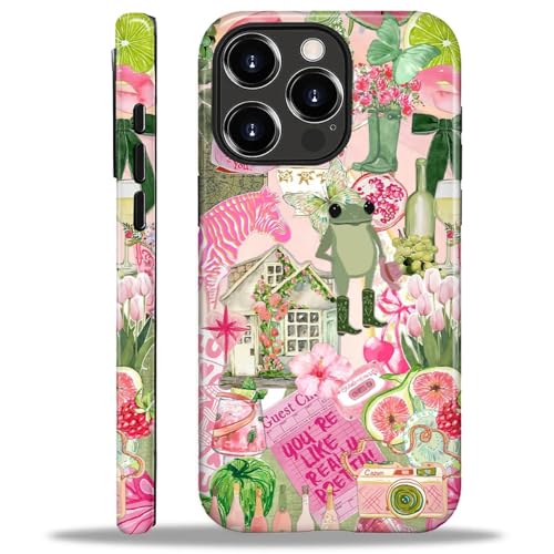 ZHEGAILIAN 2 in 1 Hybrid-Schutzhülle für iPhone 16 Pro Max | Stoßfestes Silikon + harte PC-Schutzhülle mit stylischem Muster Design langlebiger Fallschutz - Grüner Frosch Rosa Katze Collage ZHEGAILIAN 2 in 1 Hybrid-Schutzhülle für iPhone 16 Pro Max | Stoßfestes Silikon + harte PC-Schutzhülle mit stylischem Muster Design langlebiger Fallschutz - Grüner Frosch Rosa Katze Collage von ZHEGAILIAN
