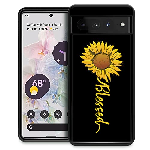 ZHEGAILIAN Kompatibel mit Google Pixel 7 Pro, niedliche Sonnenblume, gesegnet, Google Pixel 7 Pro Hüllen für Mädchen, rutschfest, weiches TPU, stoßfest, für Google Pixel 7 Pro 6,7 Zoll von ZHEGAILIAN