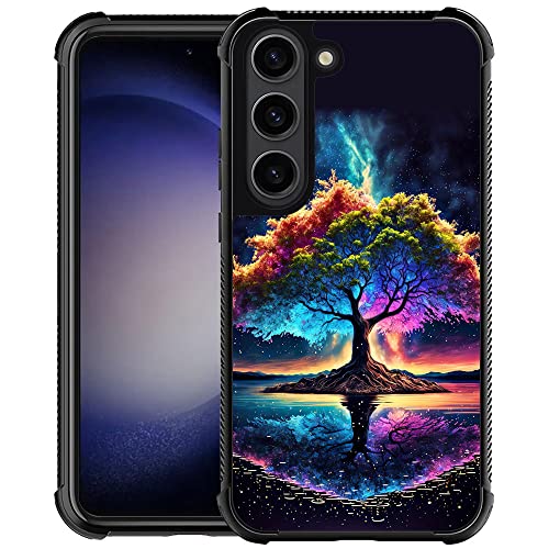 ZHEGAILIAN Kompatibel mit Samsung Galaxy S24 Plus, schöner Lebensbaum-Schutzhülle für Galaxy S24+ Plus für Damen und Mädchen, stoßfest, sturzsicher, Design für Samsung S24 Plus, 17 cm (6,7 Zoll), von ZHEGAILIAN