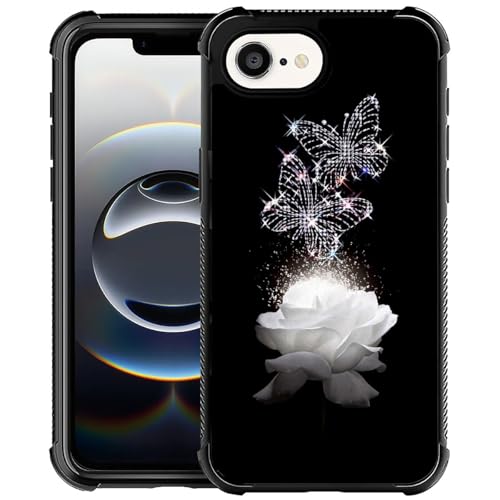 ZHEGAILIAN Kompatibel mit iPhone 16e Hülle, weicher TPU-Stoßdämpfer, verstärkte Ecken, stoßfeste Rückseite, kompatibel mit iPhone 16e 6,1 Zoll für Damen, weiße Rose, Schmetterling ZHEGAILIAN Kompatibel mit iPhone 16e Hülle, weicher TPU-Stoßdämpfer, verstärkte Ecken, stoßfeste Rückseite, kompatibel mit iPhone 16e 6,1 Zoll für Damen, weiße Rose, Schmetterling von ZHEGAILIAN