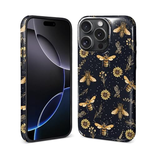 ZHEGAILIAN Magnetische Schutzhülle für iPhone 14 Pro Max, kompatibel mit Magsafe, stoßfeste Hartschale + weiches Silikon, rutschfester Griff und Fallschutz, Retro-Bienenblume ZHEGAILIAN Magnetische Schutzhülle für iPhone 14 Pro Max, kompatibel mit Magsafe, stoßfeste Hartschale + weiches Silikon, rutschfester Griff und Fallschutz, Retro-Bienenblume von ZHEGAILIAN