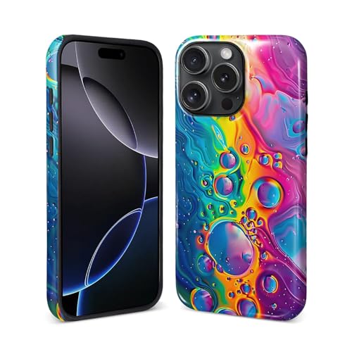 ZHEGAILIAN Magnetische Schutzhülle für iPhone 15 Pro, kompatibel mit Magsafe, stoßfeste Hartschale + weiches Silikon, rutschfester Griff und Fallschutz, bunte Neonblasen ZHEGAILIAN Magnetische Schutzhülle für iPhone 15 Pro, kompatibel mit Magsafe, stoßfeste Hartschale + weiches Silikon, rutschfester Griff und Fallschutz, bunte Neonblasen von ZHEGAILIAN