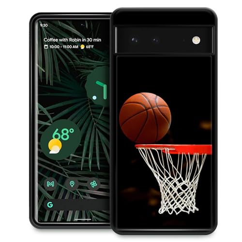 ZHEGAILIAN Schutzhülle kompatibel mit Google Pixel 8, Basketball-Hülle für Google Pixel 8 für Jungen, Musterdesign, kratzfeste organische Glashülle für Google Pixel 8 15,7 cm (6,2 Zoll) von ZHEGAILIAN