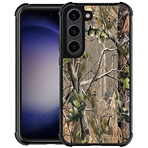 ZHEGAILIAN Schutzhülle kompatibel mit Samsung Galaxy S23 Plus, Wald-Camouflage-Baum, Grafik-Design, Acryl, stoßfest, kratzfest, Hartschale für Samsung Galaxy S23 Plus von ZHEGAILIAN