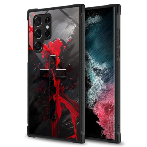 ZHEGAILIAN Schutzhülle kompatibel mit Samsung Galaxy S23 Ultra, vergoldete Kreuzhüllen für Jungen/Mädchen, Muster, sturzsichere Rückseite, weiches TPU, kompatibel mit Samsung Galaxy S23 Ultra 17,3 cm ZHEGAILIAN Schutzhülle kompatibel mit Samsung Galaxy S23 Ultra, vergoldete Kreuzhüllen für Jungen/Mädchen, Muster, sturzsichere Rückseite, weiches TPU, kompatibel mit Samsung Galaxy S23 Ultra 17,3 cm von ZHEGAILIAN