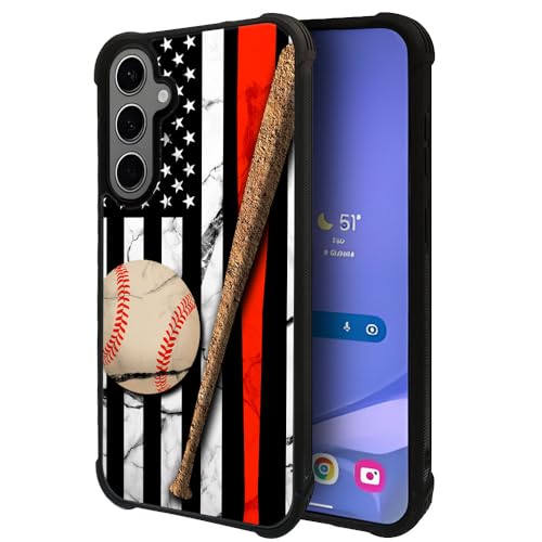 ZHEGAILIAN Schutzhülle kompatibel mit Samsung Galaxy S24, amerikanische Baseball-Flagge, für Jungen/Mädchen, gemustertes Design, sturzsichere Rückseite, weiches TPU, kompatibel mit Samsung Galaxy S24 ZHEGAILIAN Schutzhülle kompatibel mit Samsung Galaxy S24, amerikanische Baseball-Flagge, für Jungen/Mädchen, gemustertes Design, sturzsichere Rückseite, weiches TPU, kompatibel mit Samsung Galaxy S24 von ZHEGAILIAN