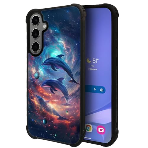 ZHEGAILIAN Schutzhülle kompatibel mit Samsung Galaxy S24, galaktischer Delfin-Schutz für Jungen/Mädchen, gemustertes Design, sturzsichere Rückseite, weiche TPU-Schutzhülle, kompatibel mit Samsung ZHEGAILIAN Schutzhülle kompatibel mit Samsung Galaxy S24, galaktischer Delfin-Schutz für Jungen/Mädchen, gemustertes Design, sturzsichere Rückseite, weiche TPU-Schutzhülle, kompatibel mit Samsung von ZHEGAILIAN