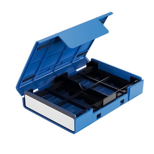 Schützende Festplatten-Aufbewahrungsbox für 6,3 cm (2,5 Zoll) 3,5 Zoll Laufwerke, ABS-Behälter für sichere Aufbewahrung für Büro und Reisen von ZHENNB