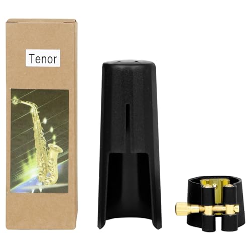 Tenors Saxophon Mundstück Ligaturkappen Clip Leder Ligatur Verschluss & Kappen Holzblasinstrument Zubehör von ZHENNB