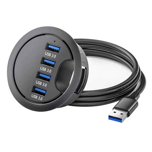 USB-Kabeldurchführung, USB 3.0, Dock-Montage, Desktop-Kabel-Organizer für PC, Laptop, USB-Gerät USB-Kabeldurchführung, USB 3.0, Dock-Montage, Desktop-Kabel-Organizer für PC, Laptop, USB-Gerät von ZHENNB
