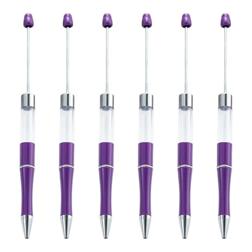 ZHENNB 6 x Perlenstifte, glattes Schreibwaren, 1,0 mm, Perlen-Kugelschreiber, Schreibwarenbedarf von ZHENNB