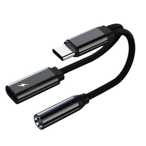 ZHENNB USB C auf 3,5 mm Kopfhörer und Ladeadapter Typ C auf 3,5 mm Headsets Konverter mit Power Delivery Plugs and Play ZHENNB USB C auf 3,5 mm Kopfhörer und Ladeadapter Typ C auf 3,5 mm Headsets Konverter mit Power Delivery Plugs and Play von ZHENNB