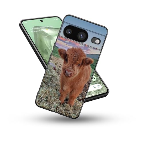 ZHEPAITAO Kompatibel mit Google Pixel 8 Hülle, niedliche Kuh, Hochlandkuh, Bauernhof, flexibel, Silikon, stoßfest, für Damen und Herren ZHEPAITAO Kompatibel mit Google Pixel 8 Hülle, niedliche Kuh, Hochlandkuh, Bauernhof, flexibel, Silikon, stoßfest, für Damen und Herren von ZHEPAITAO