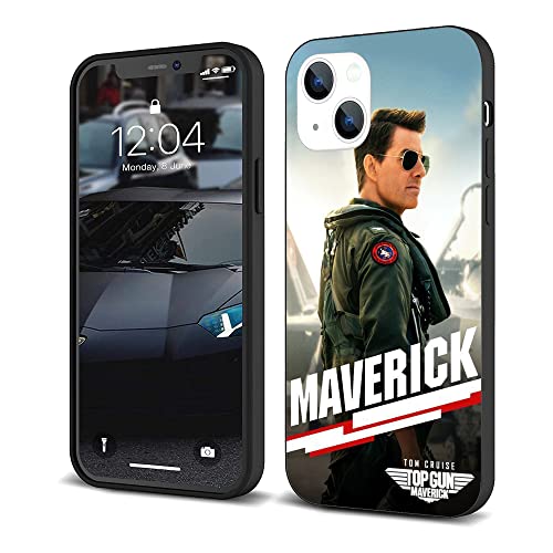 ZHETUODANG Modisch Kompatibel mit iPhone 14 Hülle Stoßfeste Abdeckung Schöne Klassische Muster Stilvolle TPU Hülle (Action-Drama-Top-Gun-Maverick-2) von ZHETUODANG