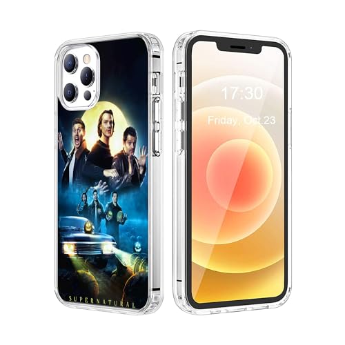 ZHETUODANG Modische Schutzhülle für iPhone 15 Pro Max, stoßfest, schöne klassische Muster, stilvolle TPU-Schutzhülle, transparent (Dark-Fantasy-Supernatural-5) von ZHETUODANG