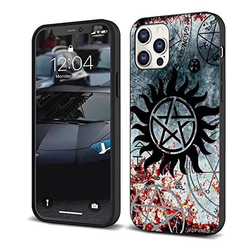 ZHETUODANG Modische Schutzhülle für iPhone 16 Pro, stoßfest, schöne klassische Muster, stilvolle TPU-Hülle, Dunkelbraun (Dunkel-Fantasy-Supernatural-1) von ZHETUODANG