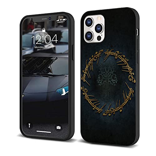 ZHETUODANG Modische iPhone 14 Pro Max Hülle Stoßfeste Abdeckung Schöne klassische Muster stilvolle TPU Hülle (Herr der Ringe-Epic-Fantasy-2) von ZHETUODANG
