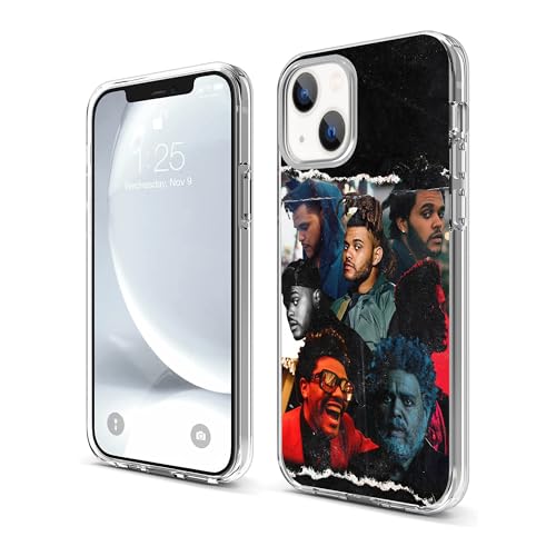 ZHETUODANG Schutzhülle für iPhone 13, stilvolles Musikdesign, TPU, dünn, stoßfest, für Männer und Frauen, Geschenk, transparent (The-Weeknd-1) von ZHETUODANG